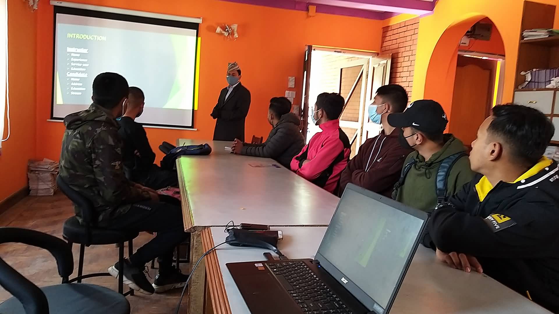 Introductory, rapport building and motivation classes for the newly enrolled candidates.